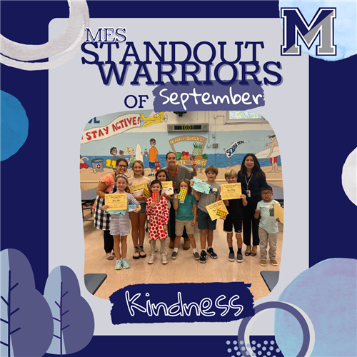 MES Standout Warriors of September